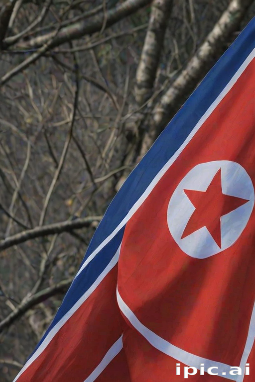north korea flag