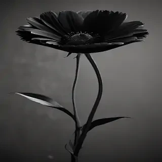 black flower