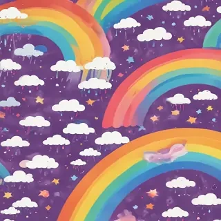 cute rainbow wallpaper