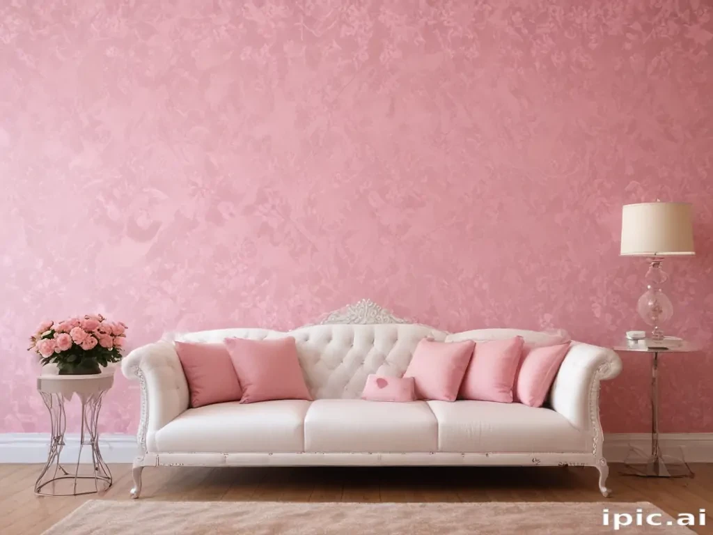 pink wall paper