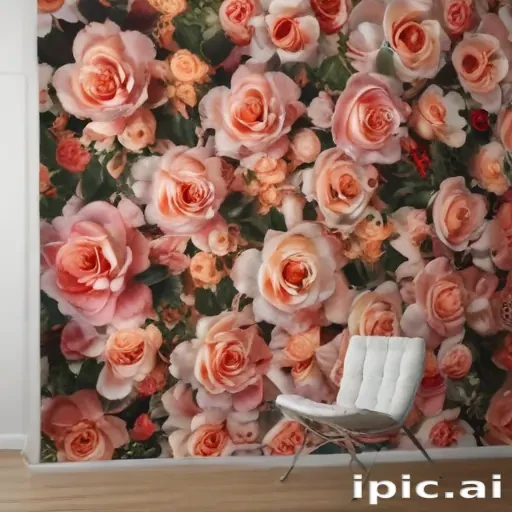 roses in background