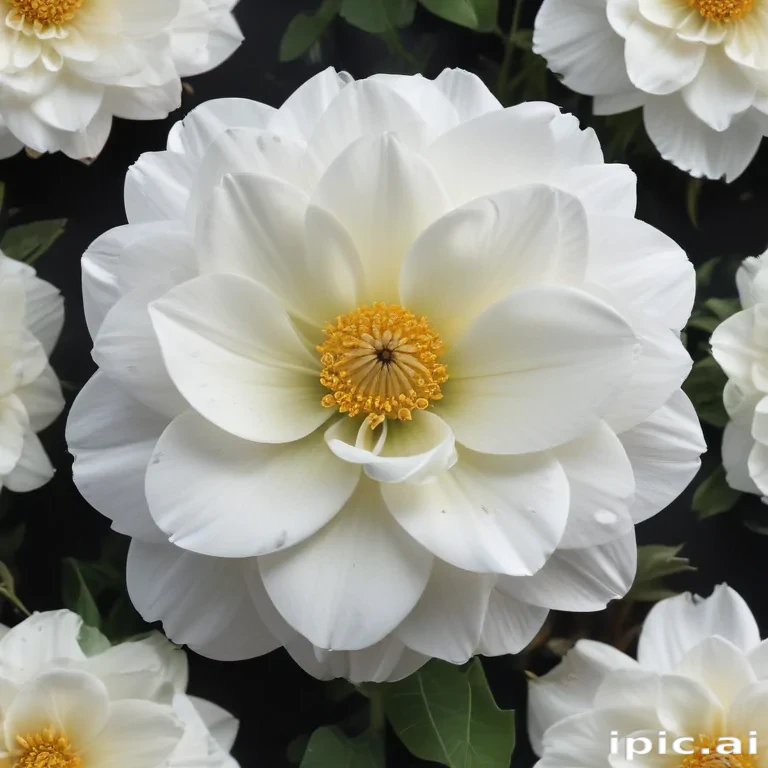 white flower transparent