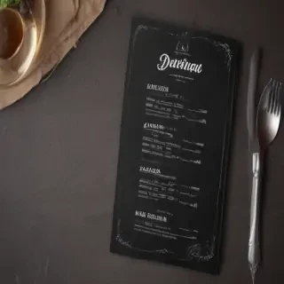 restaurant menu mockup