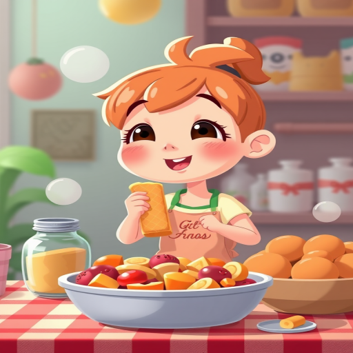 animated food