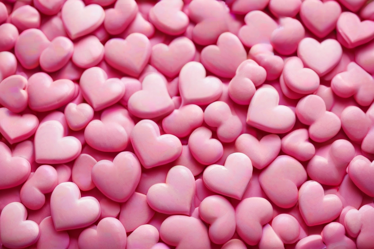 pink hearts background