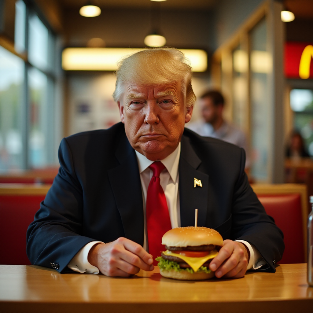 donald trump working at mcdonalds