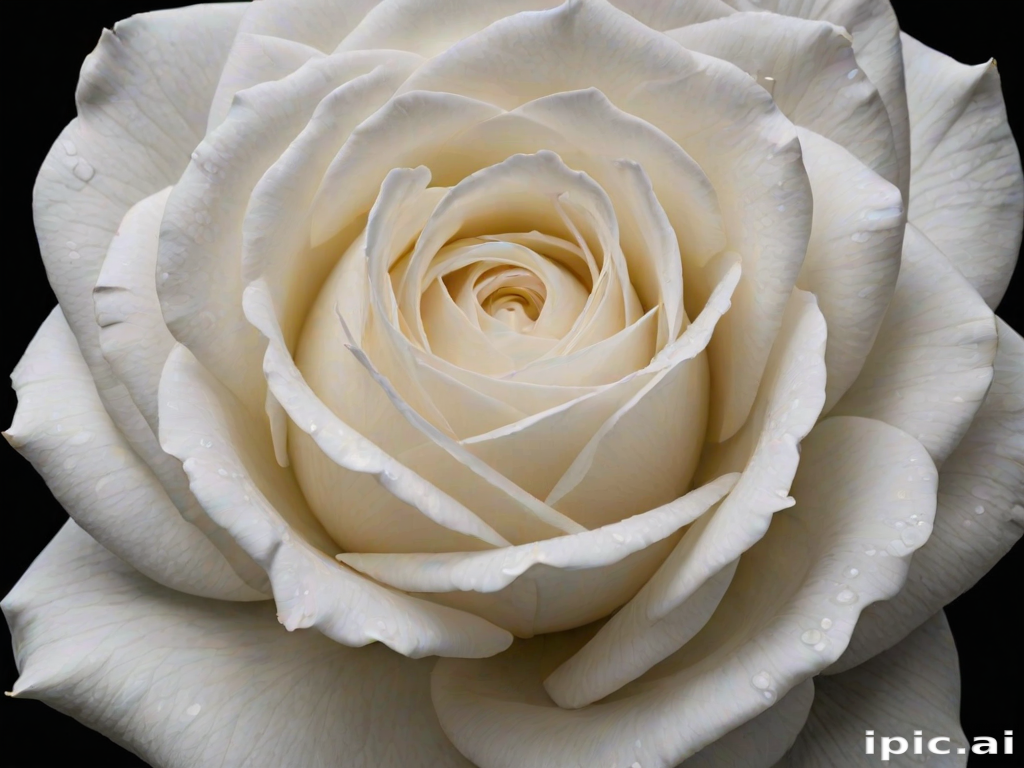 white rose on black