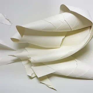 crumpled up paper