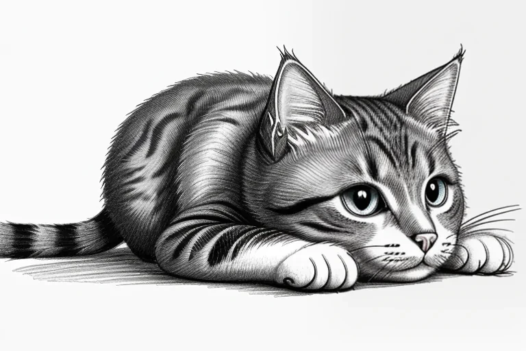 cat drawing png