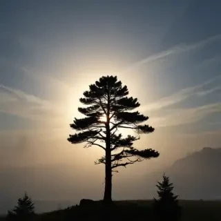pine tree silhouette png