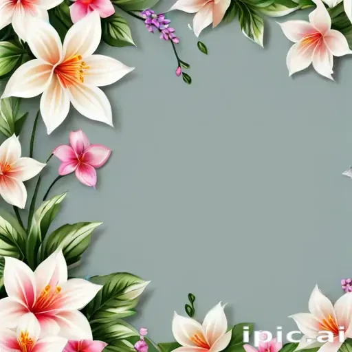 transparent flower border