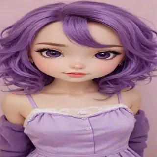 purple cute