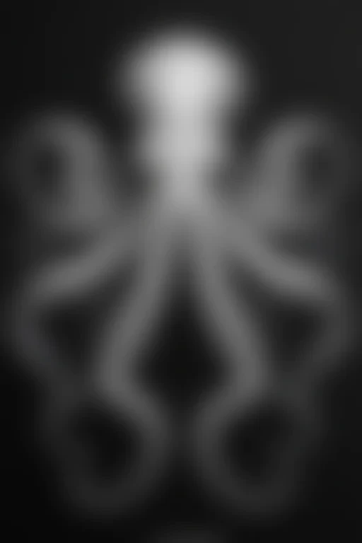 octopus clipart black and white