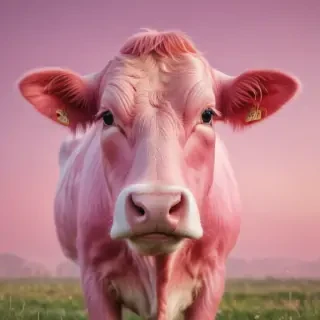 pink cow wallpaper