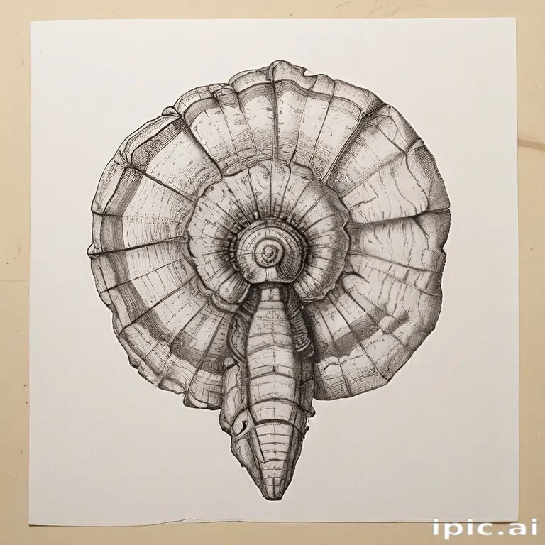 fossil drawing