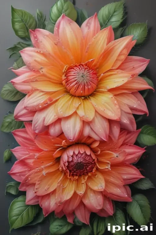 flower drawing images with colour