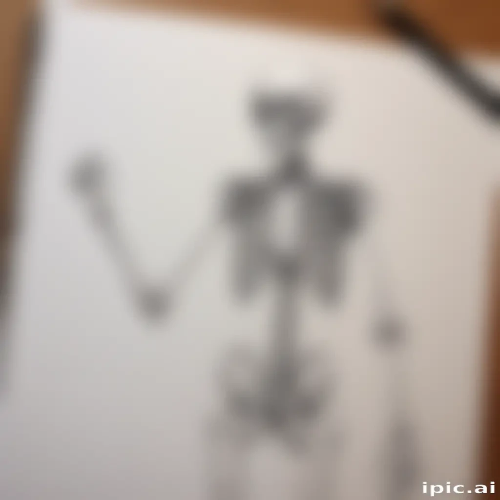 creative skeleton drawings