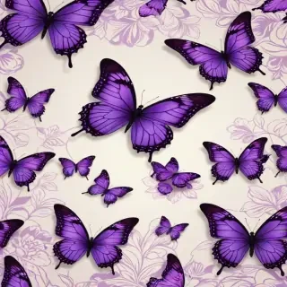 purple butterflies wallpaper