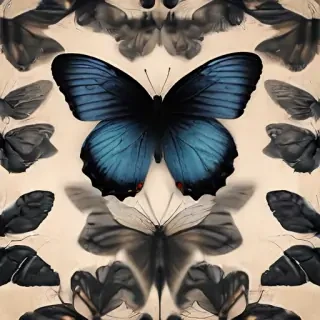 black butterfly