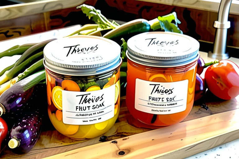 thieves fruit and veggie soak