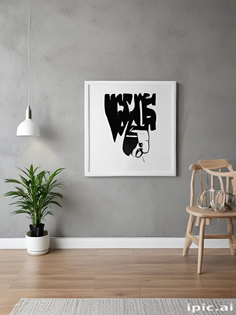 wall art mock up