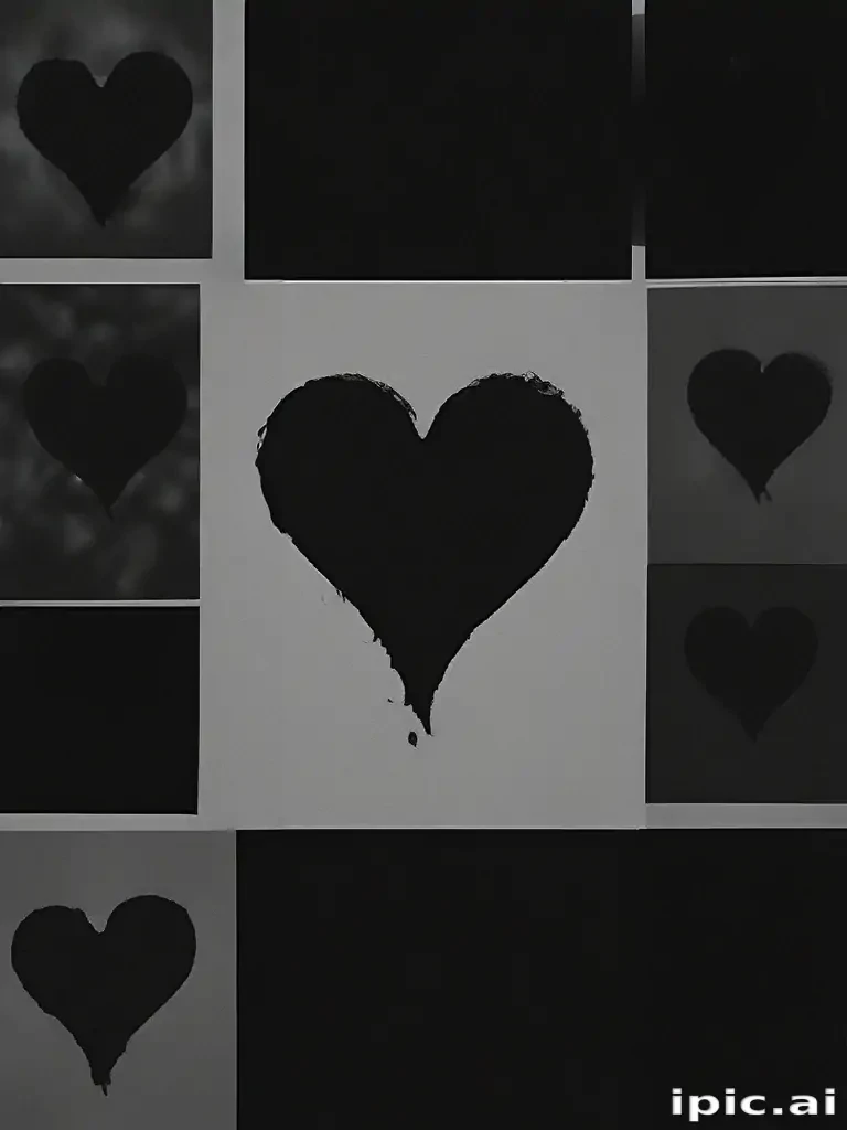 black heart aesthetic