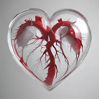 transparent broken heart