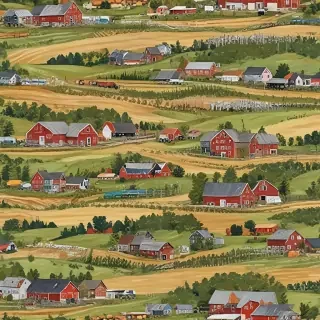 background of a farm