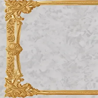 transparent background gold border