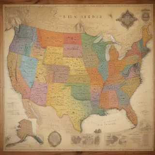 united states map with state names