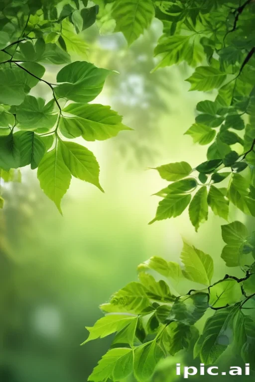 green leaves background