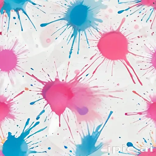 transparent paint splatter
