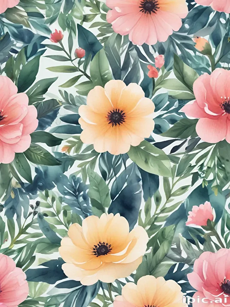 watercolor flower background