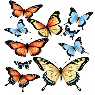 images of drawings of butterflies