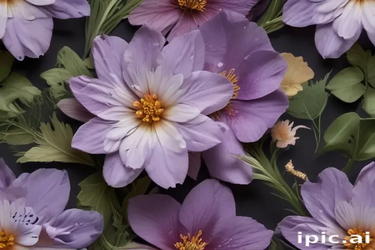 pressed flower png