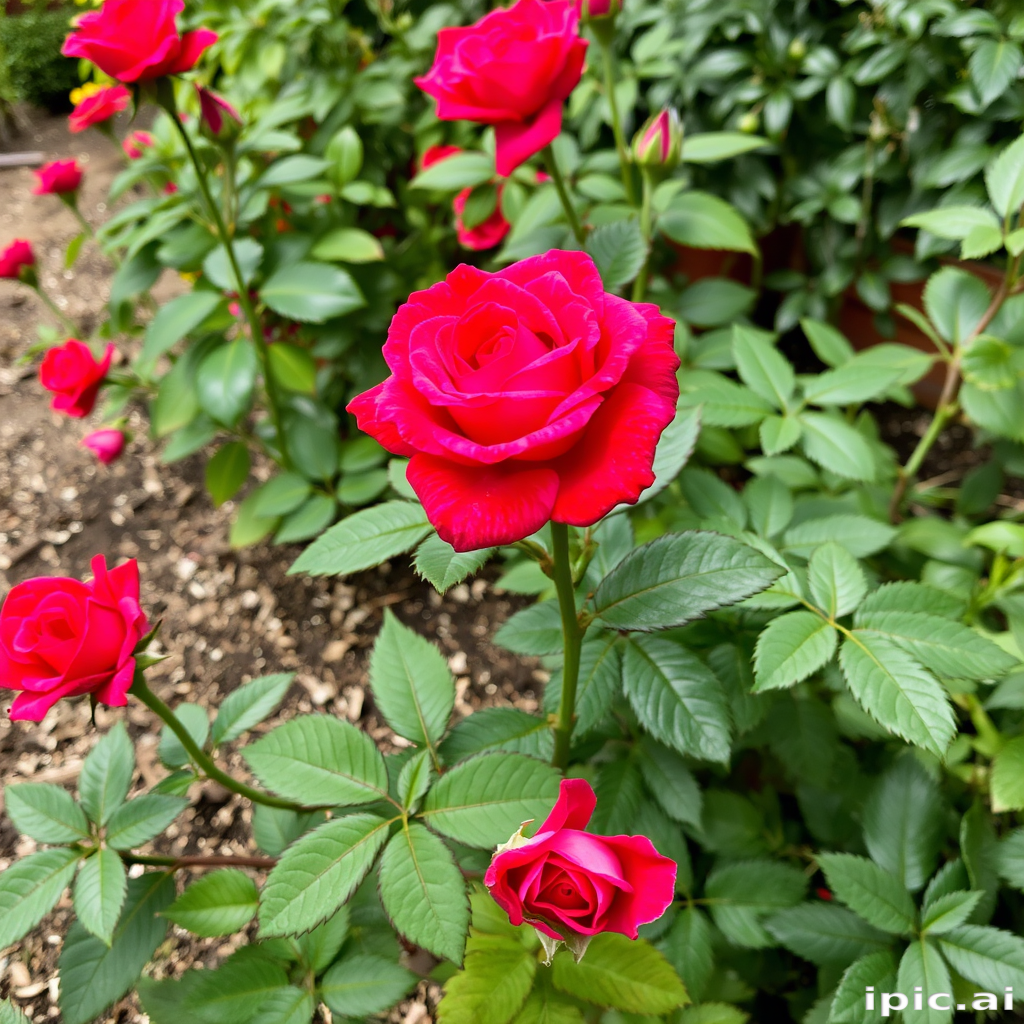rose border