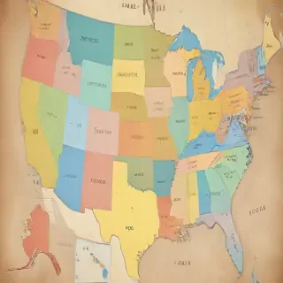 map of usa states