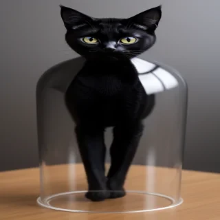 black cat transparent