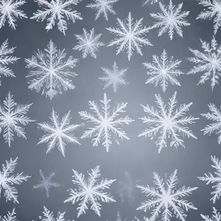 transparent snowflakes