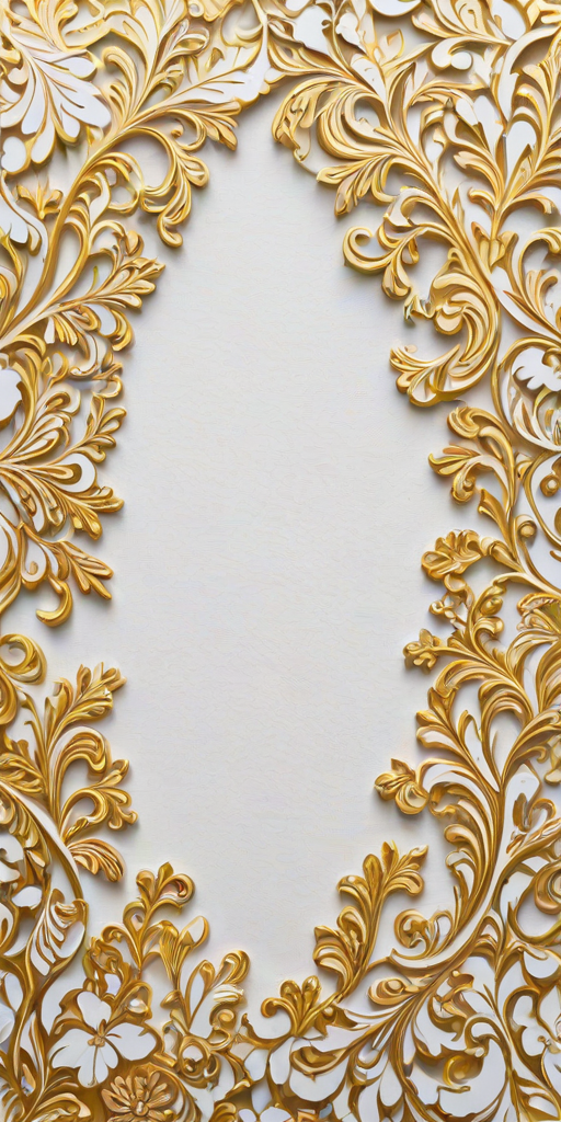 white & gold background