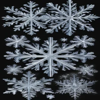 snowflakes clipart transparent background
