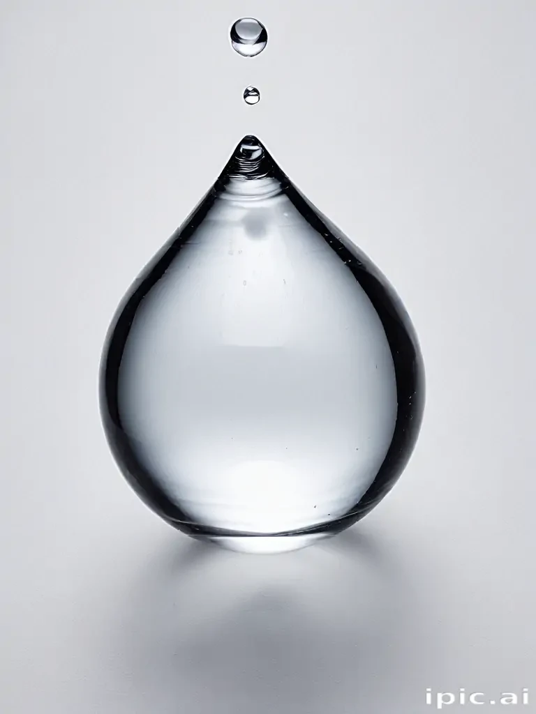 transparent water drop