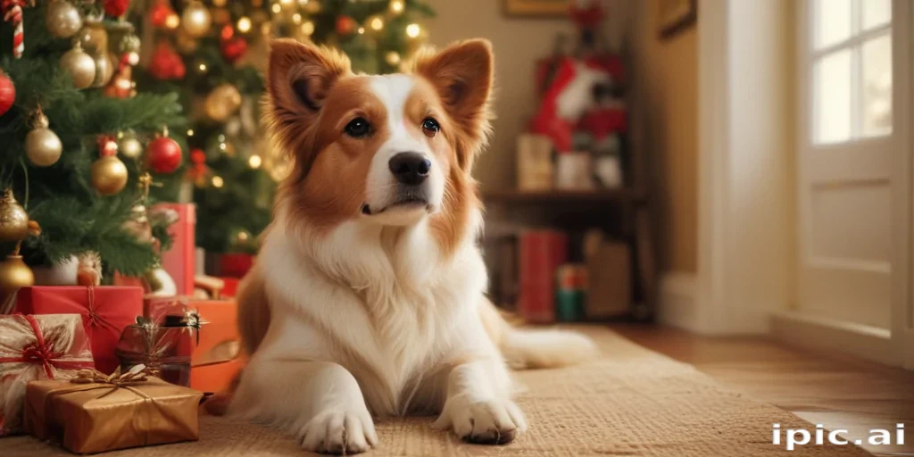 wallpaper christmas dog