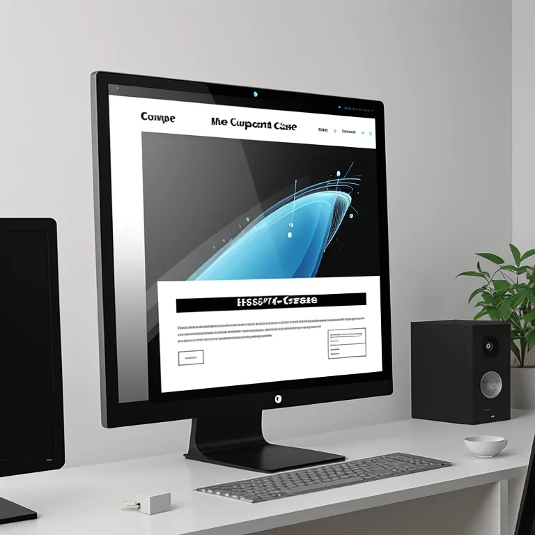computer screen mockup