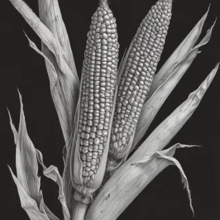 corn drawing