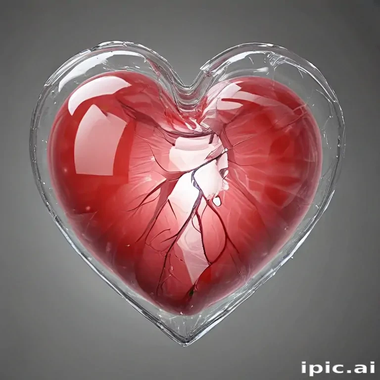 transparent broken heart