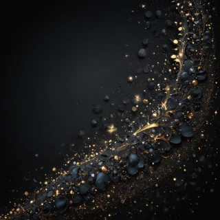 black background with glitter