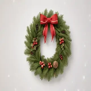 christmas wreath transparent