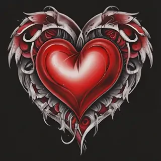 heart tattoo png