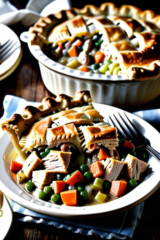 what goes good with chicken pot pie